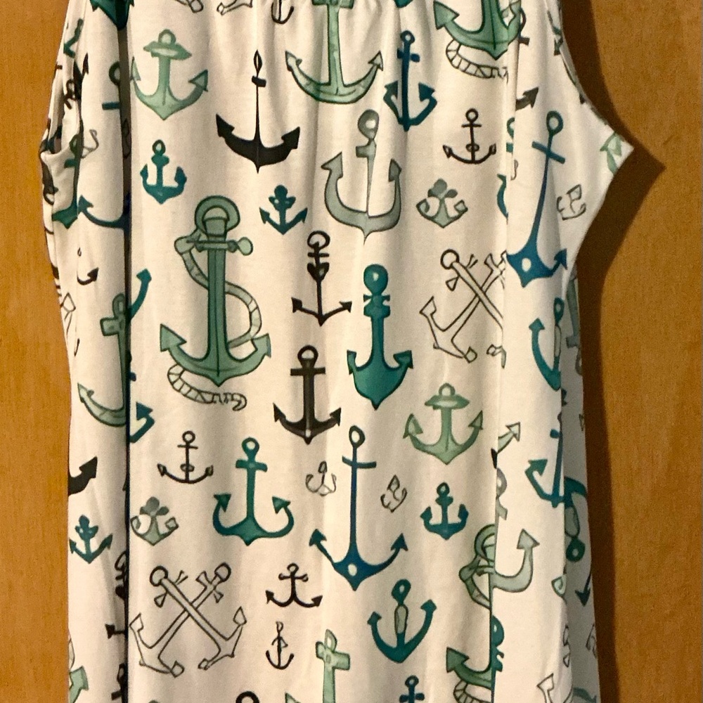 Anchor Print Sleeveless Top